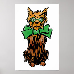 Toto-hond van de Vintage Wizard of Oz met groene s Poster