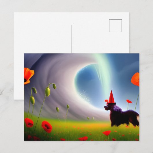 Toto kijkt naar de Golf in een Briefkaart van het  (Voorkant / Achterkant)