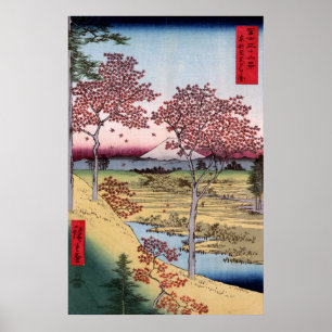Tōto Meguro Yuhigaoka, Ando Hiroshige Poster