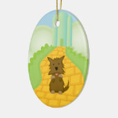 Toto op Yellow Brick Road kerstversiering Keramisch Ornament (Links)