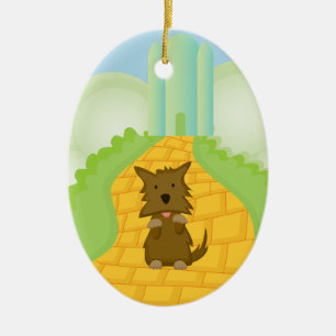 Toto op Yellow Brick Road kerstversiering Keramisch Ornament