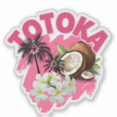 TOTOKA - Mooie Fijische sticker (Voorkant)