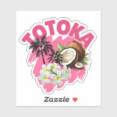 TOTOKA - Mooie Fijische sticker (Vel)
