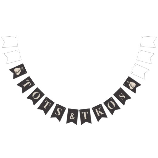 Tots & TKOs Baby shower Bunting Banner (Alle)