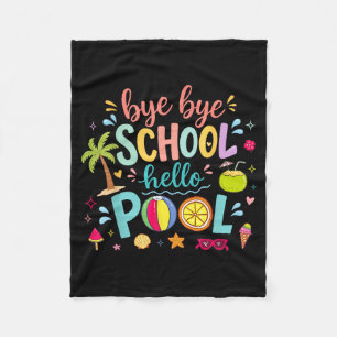 Totschool Hallo Zwembad Lunch Dames Zomer Fleece Deken