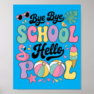 Totschool Hallo Zwembad Zomer Vakantie Pret Poster