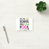 Totsiens school hallo zwembad laatste schooldag post-it® notes (Kantoor)
