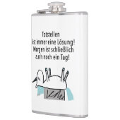 Totstellen ist immer eine Lösung - Flachmann Heupfles (Links)