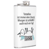 Totstellen ist immer eine Lösung - Flachmann Heupfles (Rechts)