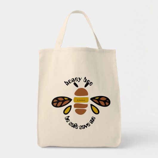 Tottebag honey bee tote bag (Voorkant)