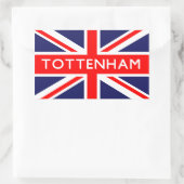 Tottenham: Britse vlag Rechthoekige Sticker (Tas)