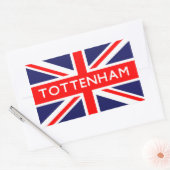 Tottenham: Britse vlag Rechthoekige Sticker (Envelop)