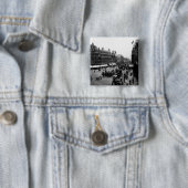 Tottenham Court Road uit Oxford Street Vierkante Button 5,1 Cm (In situ)