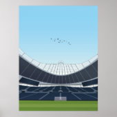 Tottenham Hotspur Stadium Illustratie Ontwerp Poster (Voorkant)