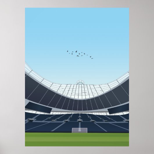 Tottenham Hotspur Stadium Illustratie Ontwerp Poster (Voorkant)