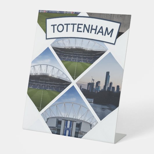 tottenham reclamebord met voetstuk (Voorkant)
