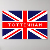 Tottenham UK Flag Poster (Voorkant)