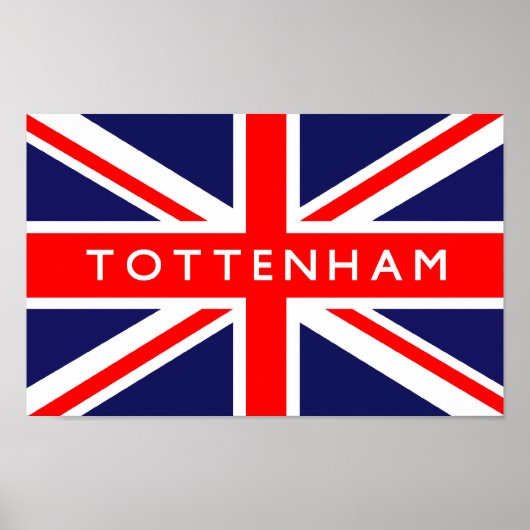 Tottenham UK Flag Poster (Voorkant)