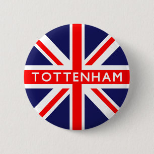 Tottenham UK Flag Ronde Button 5,7 Cm