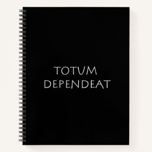 Totum dependeat notitieboek