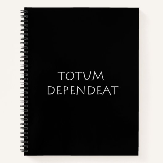 Totum dependeat notitieboek (Voorkant)