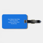 Totum lachende lachende houten gezicht foto grappi bagagelabel (Achterkant horizontaal)