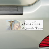 Totus Tuus Bumpersticker (Op auto)