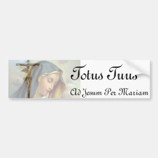 Totus Tuus Bumpersticker