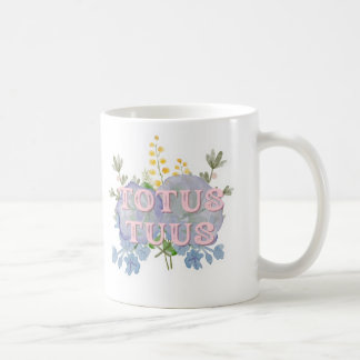 Totus Tuus Catholic Marian Floral Mug Koffiemok