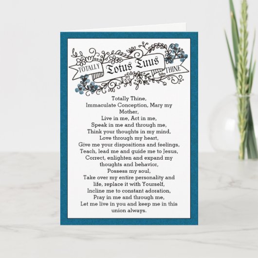 Totus Tuus Gebed Paus Johannes Paulus II Kaart (Voorkant)