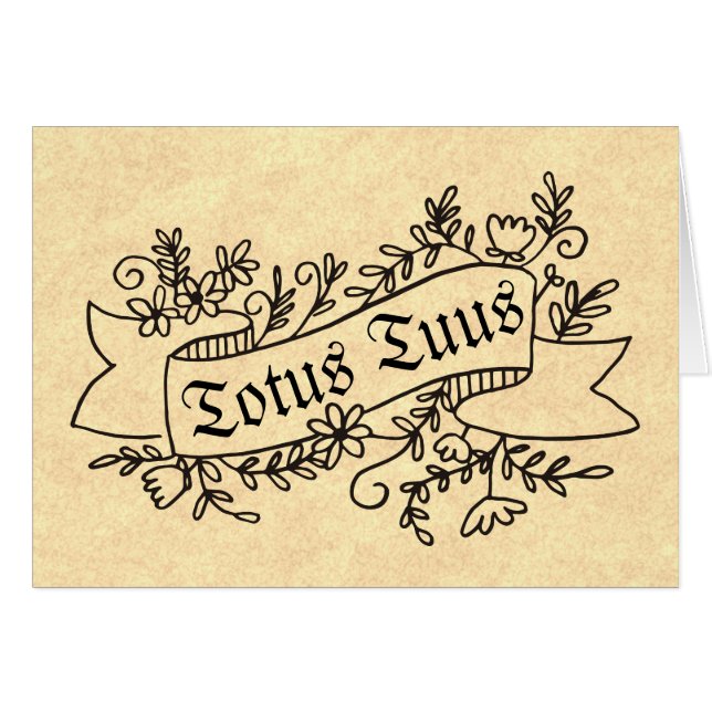 Totus Tuus Prayer Pope St. Johannes Paulus II (Voorkant Horizontaal)