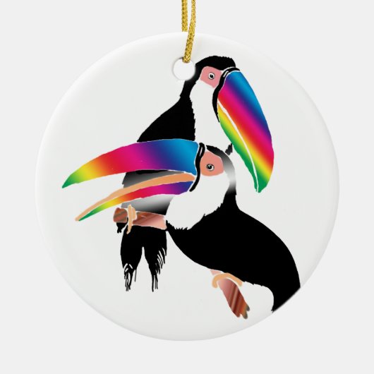 Tou Toucans Keramisch Ornament (Voorkant)