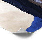 Touareg in Blauw Poster (Hoek)
