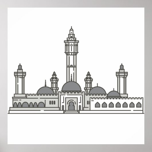 touba senegal World-mijlpaal Poster (Voorkant)