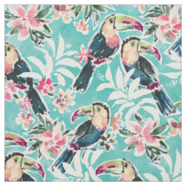 TOUCADISE TOU Lush Tropical Toucans Stof