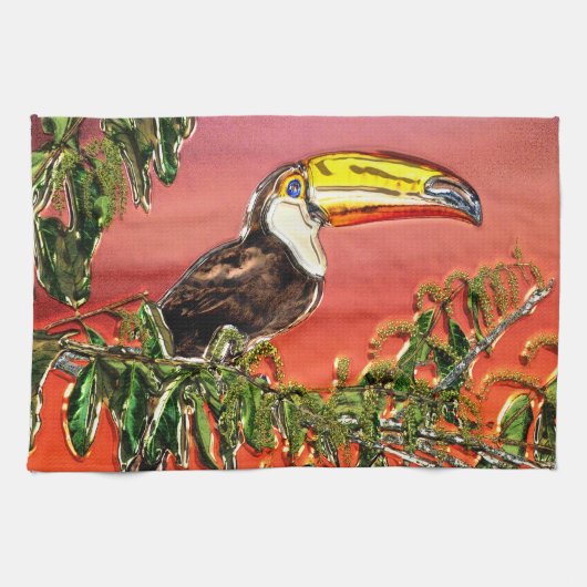Toucan 2 Kitchen Towel Theedoek (Horizontaal)