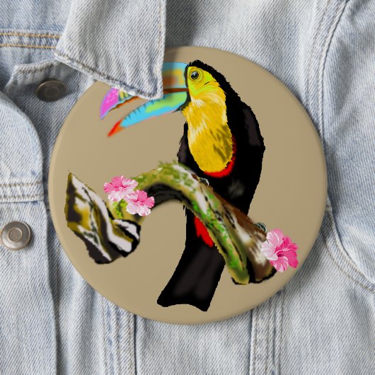 Toucan 3 ronde button 6,0 cm (In situ)