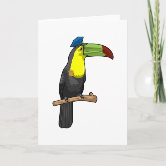 Toucan als politieagent kaart (Voorkant)