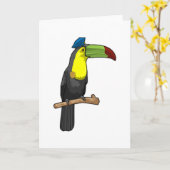 Toucan als politieagent kaart (Gele Bloem)