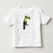 Toucan als politieagent kinder shirts (Voorkant)