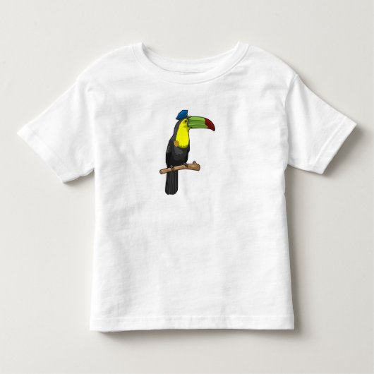 Toucan als politieagent kinder shirts (Voorkant)