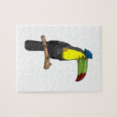 Toucan als politieagent legpuzzel (Horizontaal)