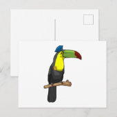 Toucan als politieagent politie briefkaart (Voorkant / Achterkant)