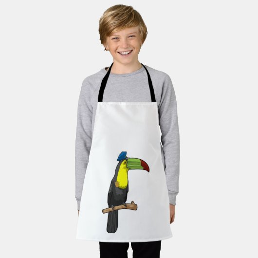 Toucan als politieagent schort (Gedragen)