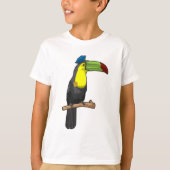 Toucan als politieagent t-shirt (Voorkant)