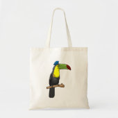 Toucan als politieagent tote bag (Voorkant)
