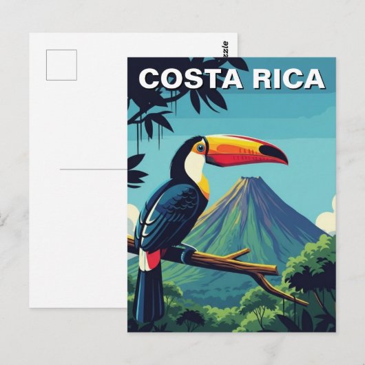 Toucan bij Arenal Vulkaan Costa Rica Reizen Briefkaart (Voorkant / Achterkant)