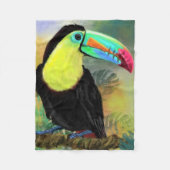 Toucan Bird Baby Fleece Deken (Voorkant)