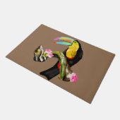 Toucan Bird Doormat - Uw kleuren Deurmat (Schuin)