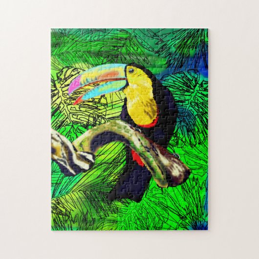 Toucan Bird - Exotische Natuur - Legpuzzel (Verticaal)